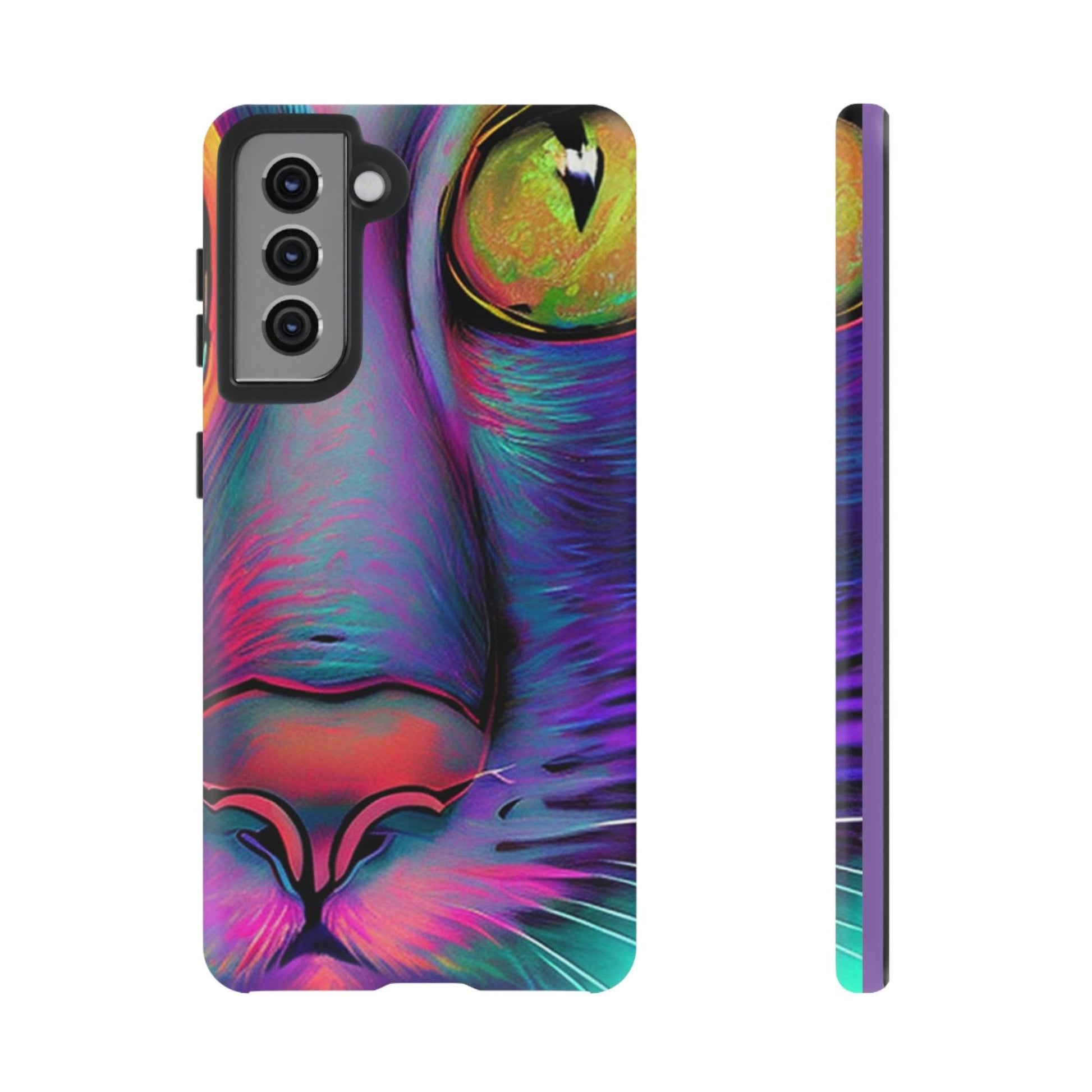 Phone Case-PHASE CAT | Tough-Samsung Galaxy S21-Matte-PhoneCaseBoss-Phone-Best-Phone-Cases