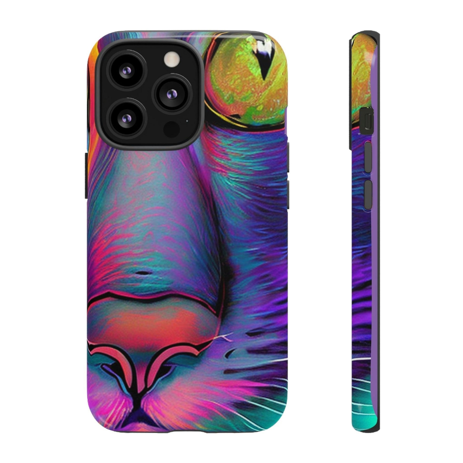 Phone Case-PHASE CAT | Tough-iPhone 13 Pro-Glossy-PhoneCaseBoss-Phone-Best-Phone-Cases