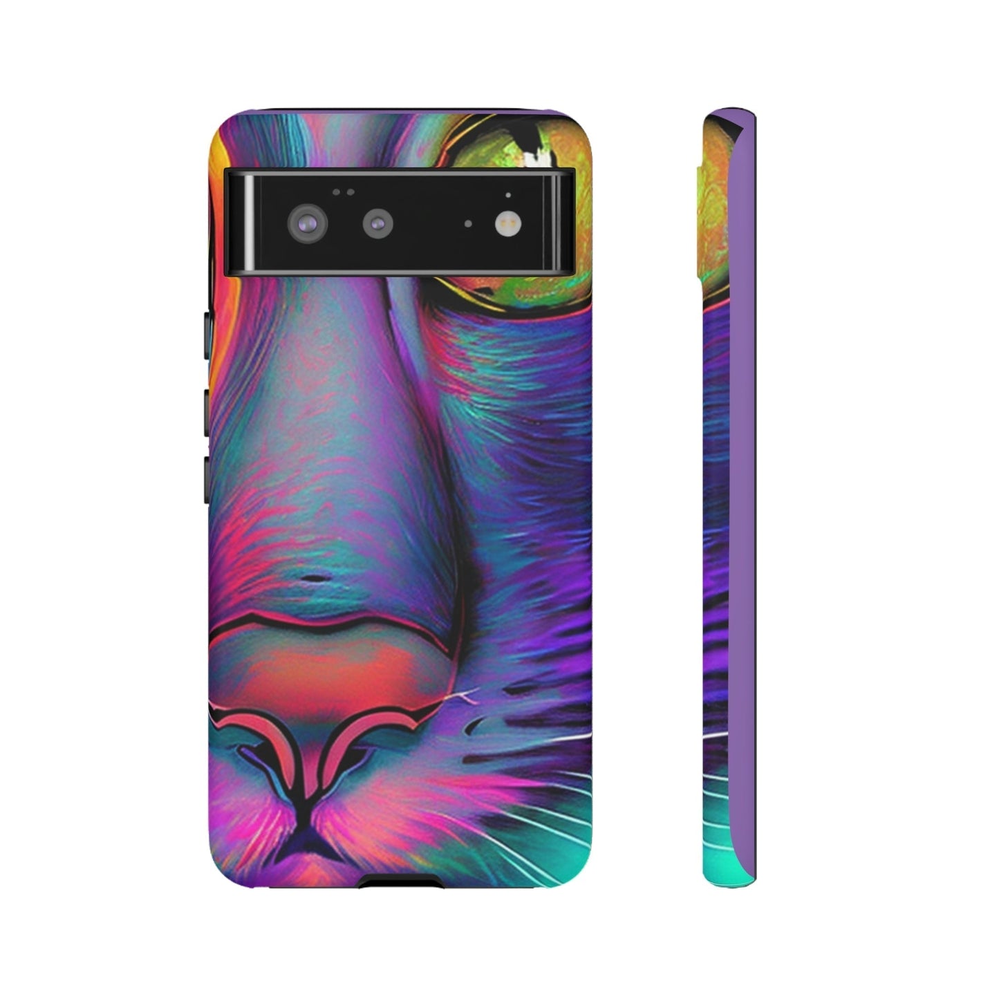 Phone Case-PHASE CAT | Tough-Google Pixel 6-Matte-PhoneCaseBoss-Phone-Best-Phone-Cases