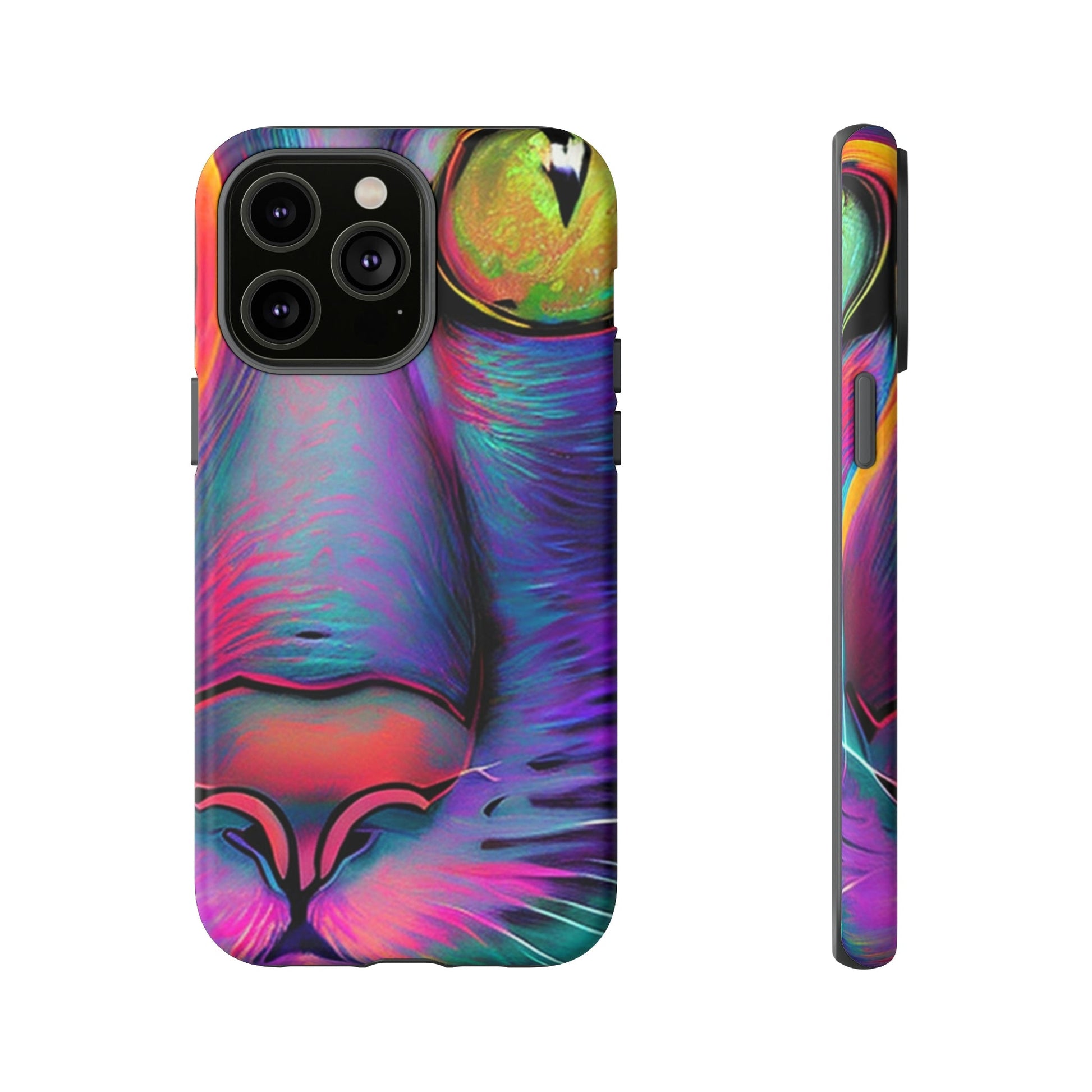 Phone Case-PHASE CAT | Tough-iPhone 14 Pro Max-Matte-PhoneCaseBoss-Phone-Best-Phone-Cases