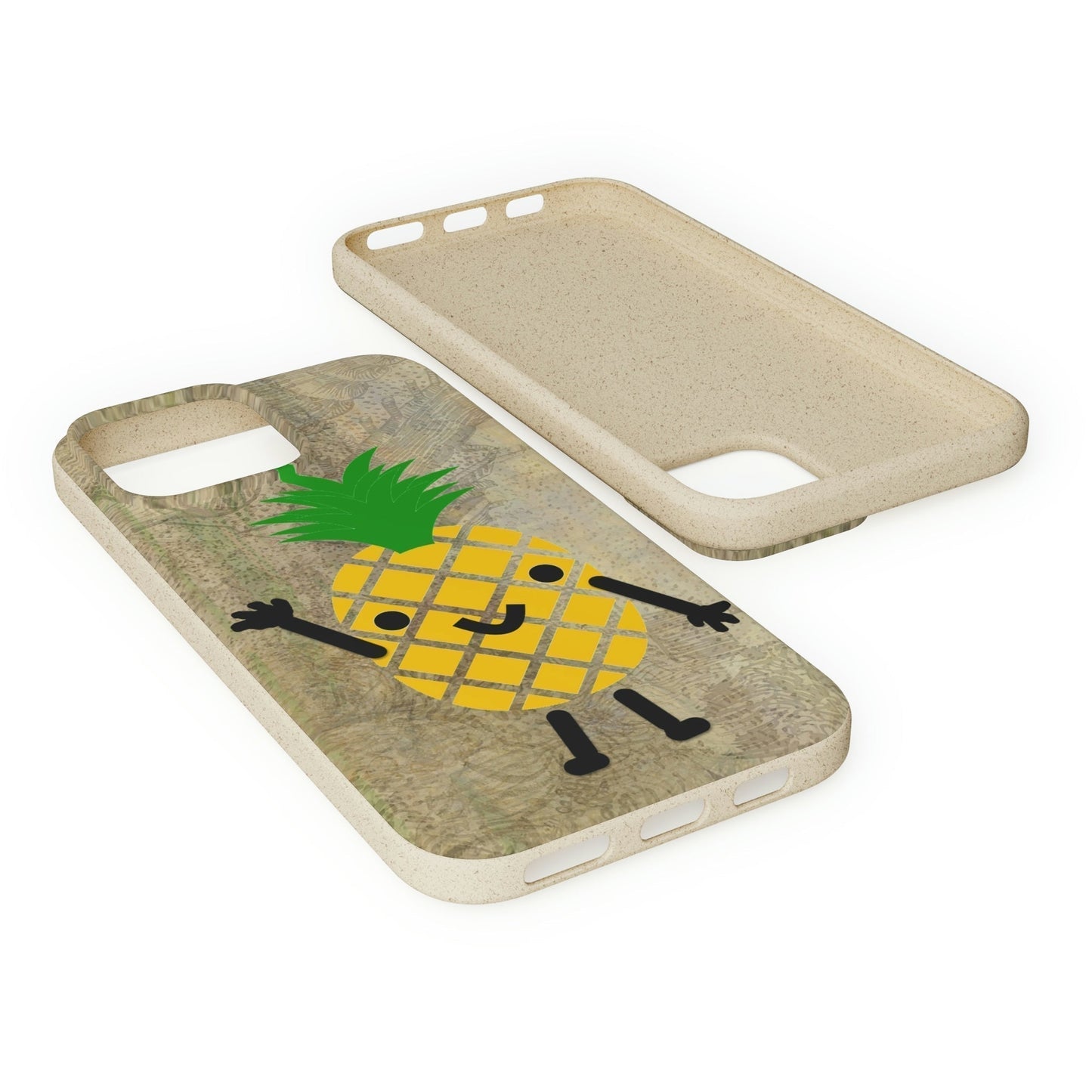 Biodegradeable iPhone Case Earth Friendly Android Phone Case-PINEAPPLE PEEP | Biocase-PhoneCaseBoss-Phone-Best-Phone-Cases