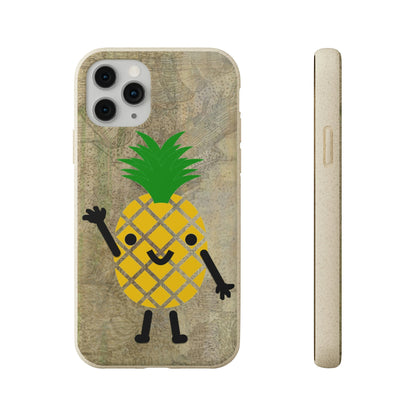 Biodegradeable iPhone Case Earth Friendly Android Phone Case-PINEAPPLE PEEP | Biocase-iPhone 11 Pro with gift packaging-PhoneCaseBoss-Phone-Best-Phone-Cases