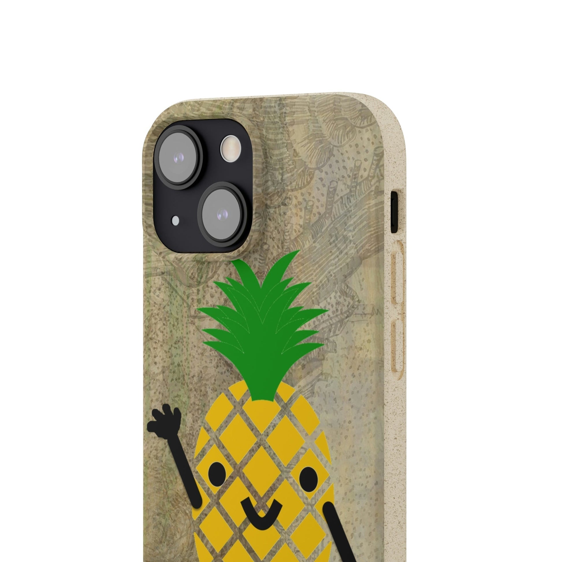 Biodegradeable iPhone Case Earth Friendly Android Phone Case-PINEAPPLE PEEP | Biocase-PhoneCaseBoss-Phone-Best-Phone-Cases