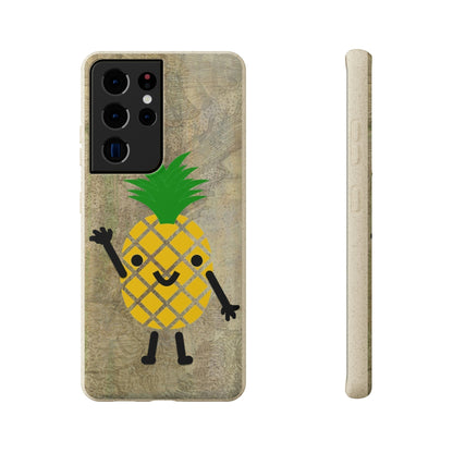 Biodegradeable iPhone Case Earth Friendly Android Phone Case-PINEAPPLE PEEP | Biocase-Samsung Galaxy S21 Ultra with gift packaging-PhoneCaseBoss-Phone-Best-Phone-Cases