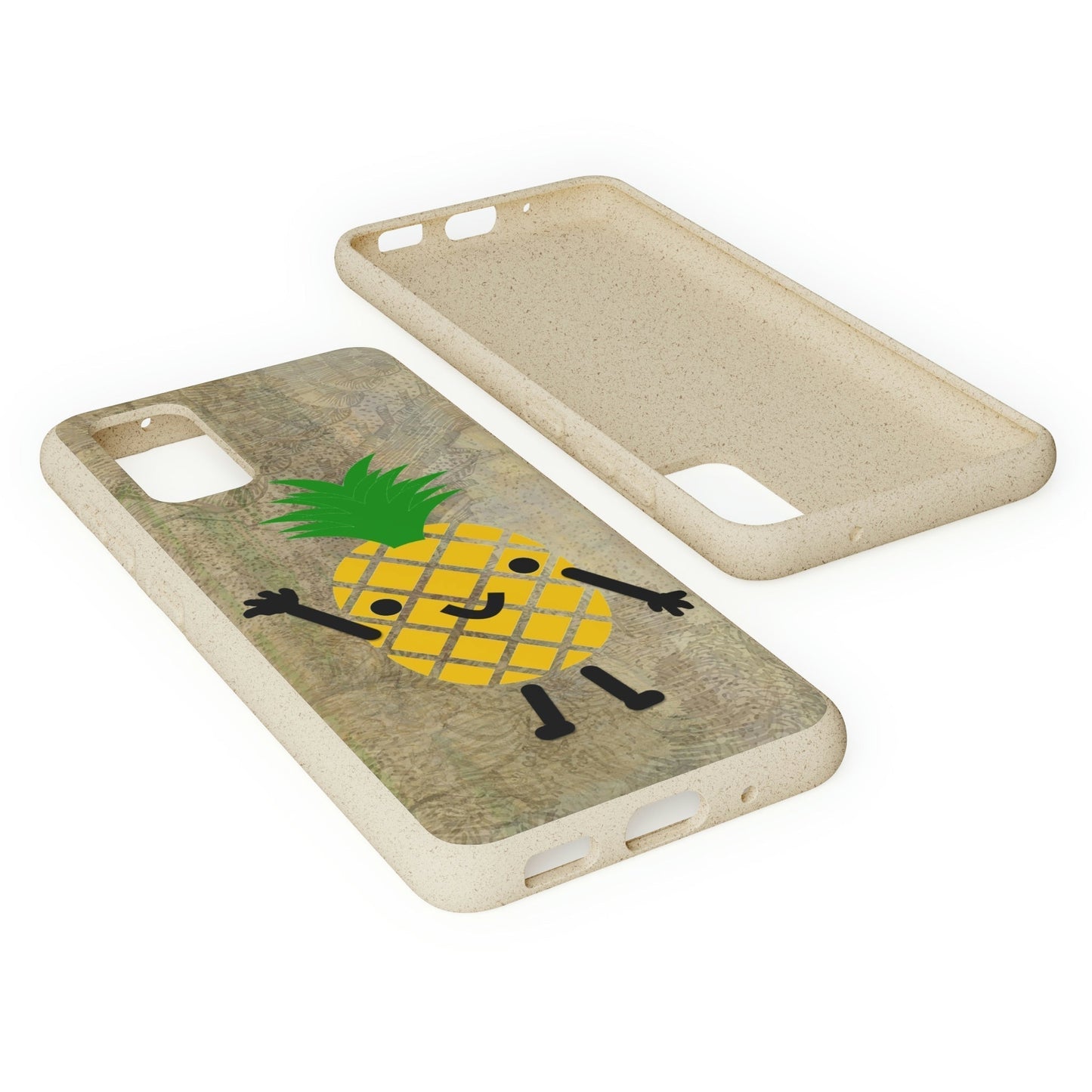 Biodegradeable iPhone Case Earth Friendly Android Phone Case-PINEAPPLE PEEP | Biocase-PhoneCaseBoss-Phone-Best-Phone-Cases