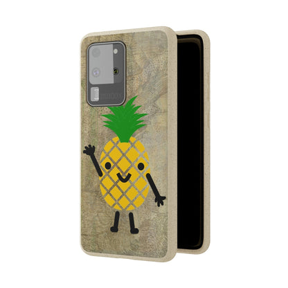 Biodegradeable iPhone Case Earth Friendly Android Phone Case-PINEAPPLE PEEP | Biocase-PhoneCaseBoss-Phone-Best-Phone-Cases