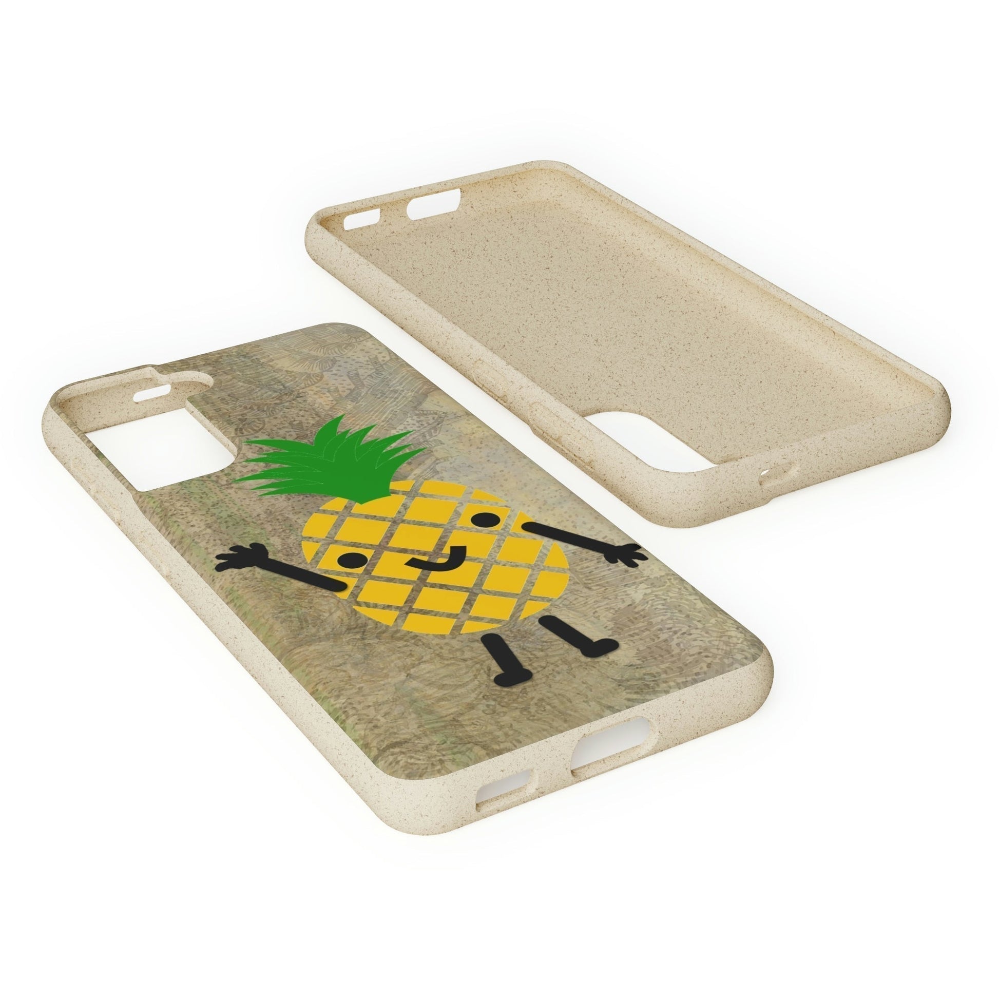 Biodegradeable iPhone Case Earth Friendly Android Phone Case-PINEAPPLE PEEP | Biocase-PhoneCaseBoss-Phone-Best-Phone-Cases