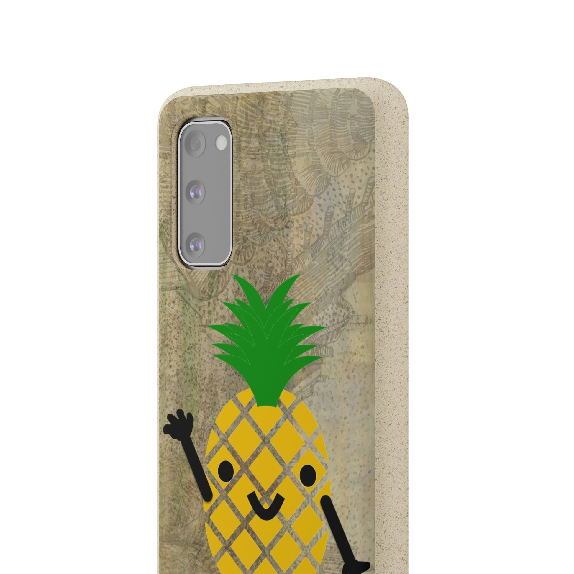 Biodegradeable iPhone Case Earth Friendly Android Phone Case-PINEAPPLE PEEP | Biocase-PhoneCaseBoss-Phone-Best-Phone-Cases