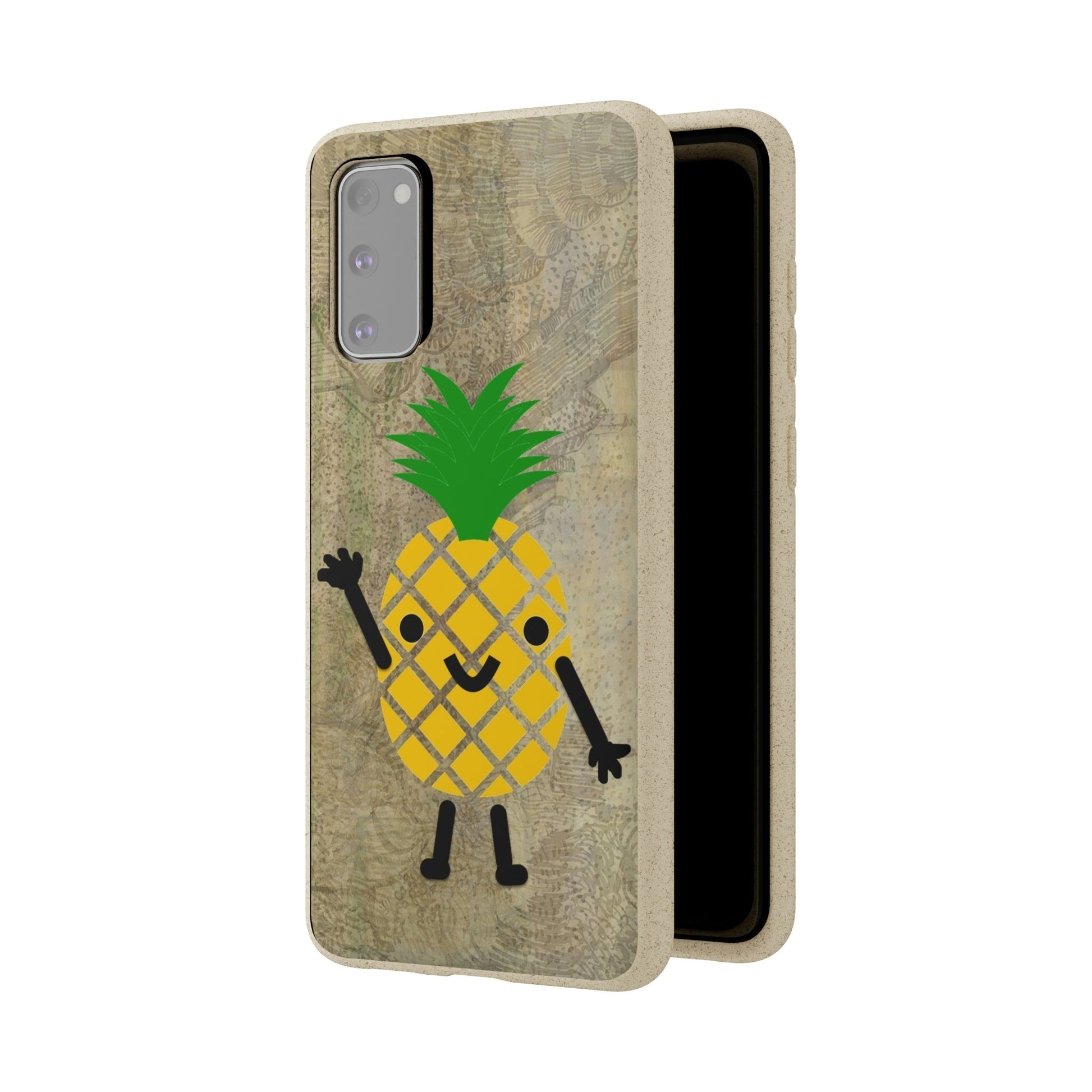 Biodegradeable iPhone Case Earth Friendly Android Phone Case-PINEAPPLE PEEP | Biocase-PhoneCaseBoss-Phone-Best-Phone-Cases