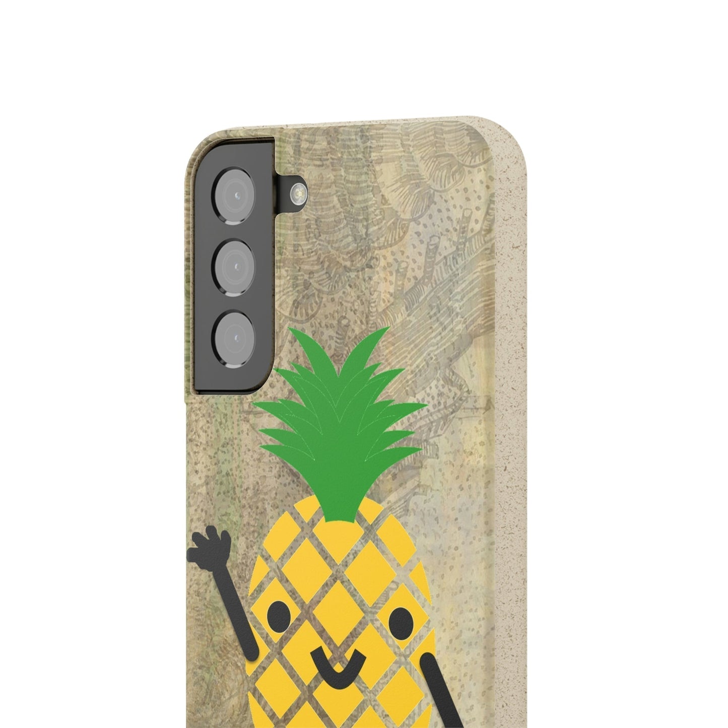 Biodegradeable iPhone Case Earth Friendly Android Phone Case-PINEAPPLE PEEP | Biocase-PhoneCaseBoss-Phone-Best-Phone-Cases