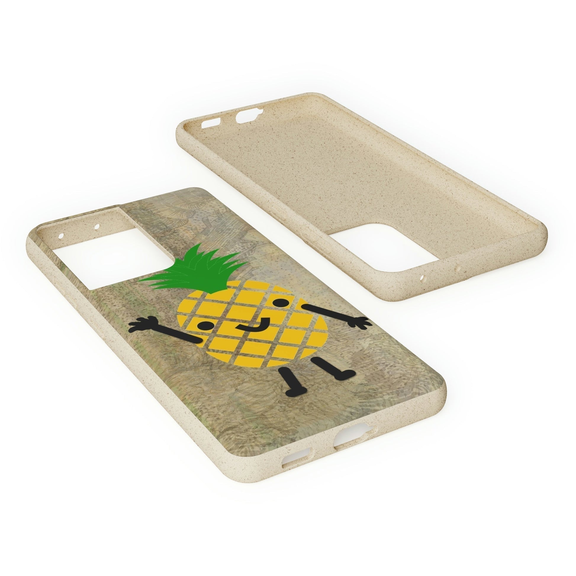 Biodegradeable iPhone Case Earth Friendly Android Phone Case-PINEAPPLE PEEP | Biocase-PhoneCaseBoss-Phone-Best-Phone-Cases