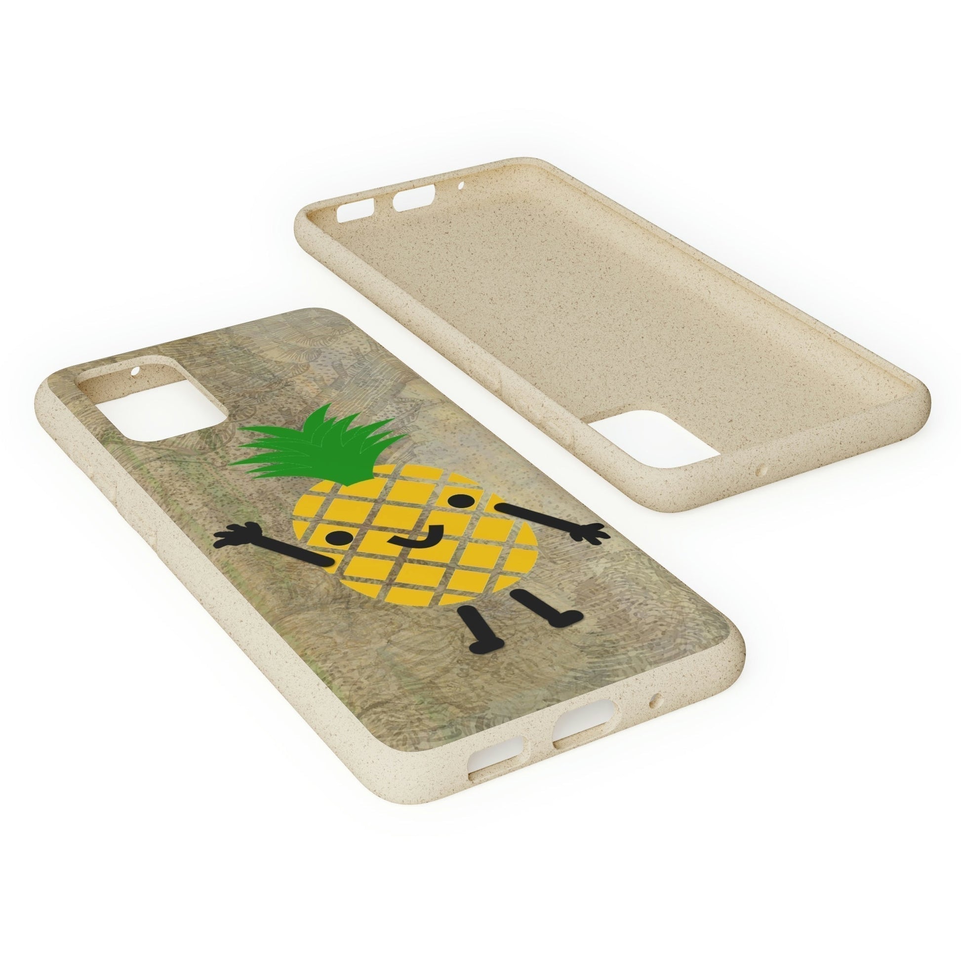 Biodegradeable iPhone Case Earth Friendly Android Phone Case-PINEAPPLE PEEP | Biocase-PhoneCaseBoss-Phone-Best-Phone-Cases