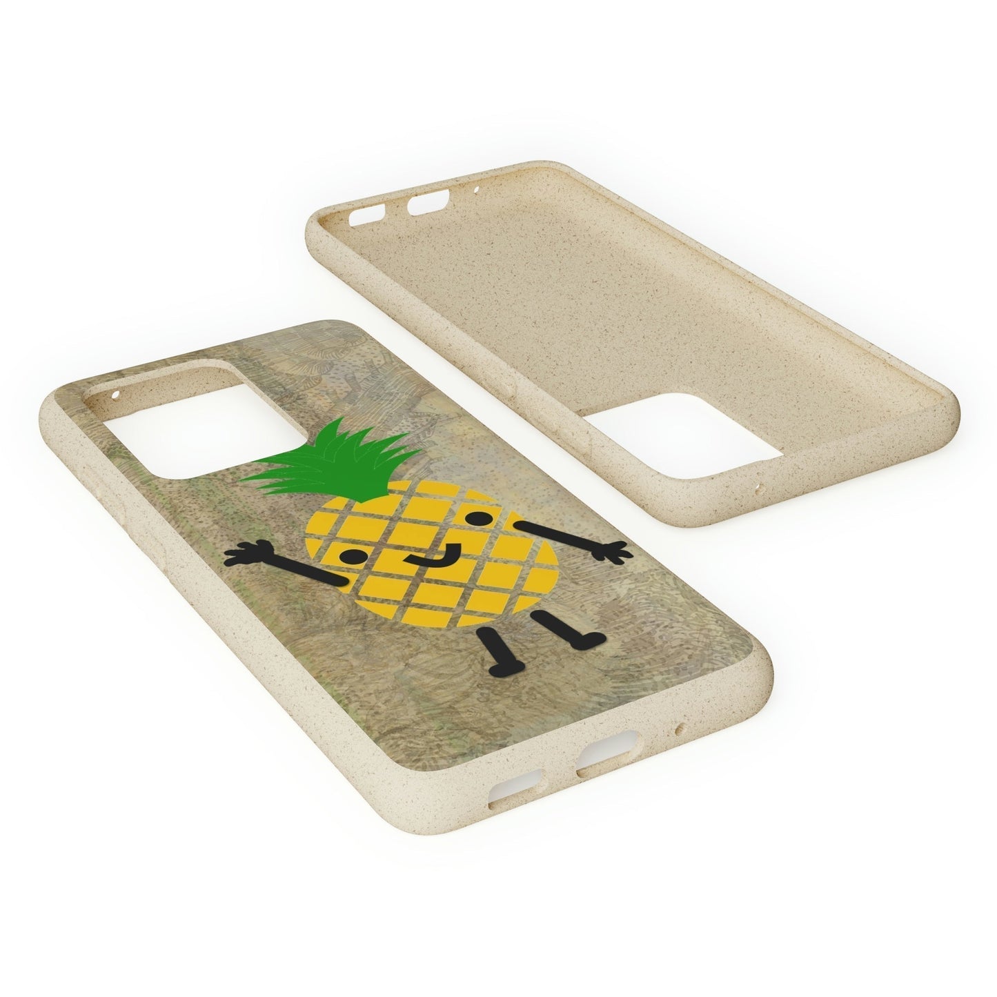 Biodegradeable iPhone Case Earth Friendly Android Phone Case-PINEAPPLE PEEP | Biocase-PhoneCaseBoss-Phone-Best-Phone-Cases