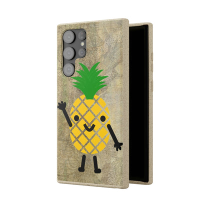 Biodegradeable iPhone Case Earth Friendly Android Phone Case-PINEAPPLE PEEP | Biocase-PhoneCaseBoss-Phone-Best-Phone-Cases