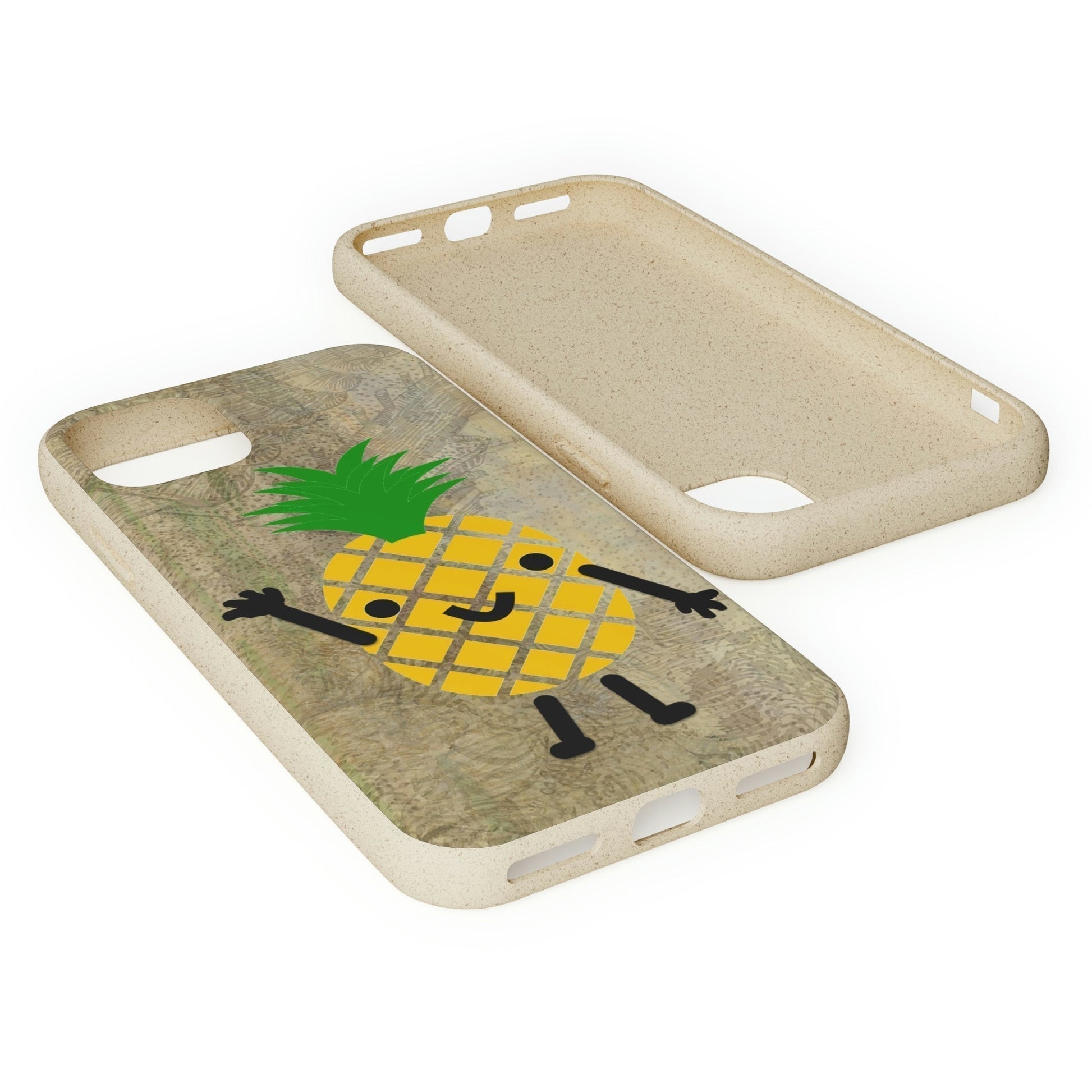 Biodegradeable iPhone Case Earth Friendly Android Phone Case-PINEAPPLE PEEP | Biocase-PhoneCaseBoss-Phone-Best-Phone-Cases