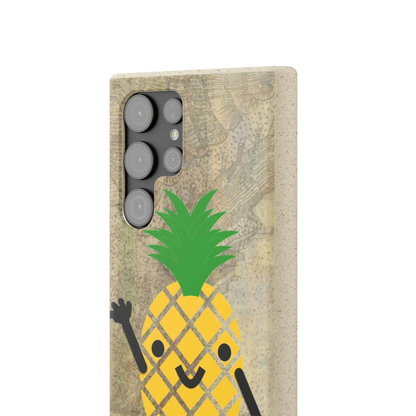 Biodegradeable iPhone Case Earth Friendly Android Phone Case-PINEAPPLE PEEP | Biocase-PhoneCaseBoss-Phone-Best-Phone-Cases