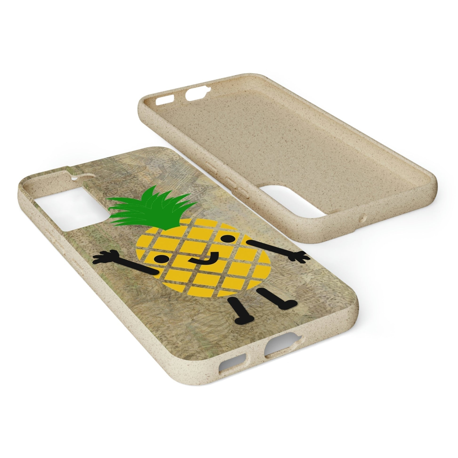 Biodegradeable iPhone Case Earth Friendly Android Phone Case-PINEAPPLE PEEP | Biocase-PhoneCaseBoss-Phone-Best-Phone-Cases