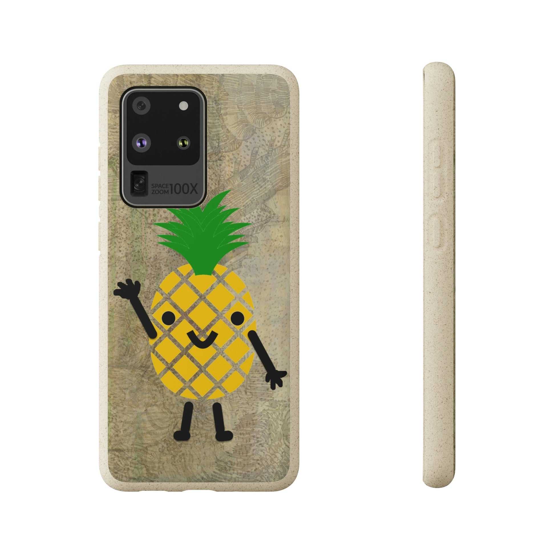 Biodegradeable iPhone Case Earth Friendly Android Phone Case-PINEAPPLE PEEP | Biocase-Samsung Galaxy S20 Ultra-PhoneCaseBoss-Phone-Best-Phone-Cases