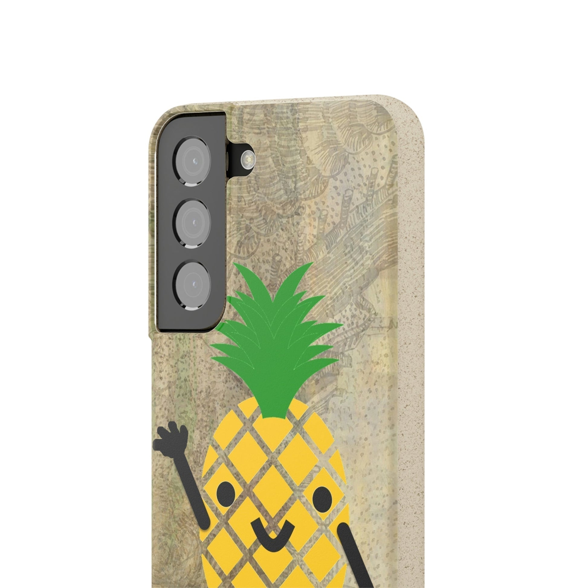 Biodegradeable iPhone Case Earth Friendly Android Phone Case-PINEAPPLE PEEP | Biocase-PhoneCaseBoss-Phone-Best-Phone-Cases