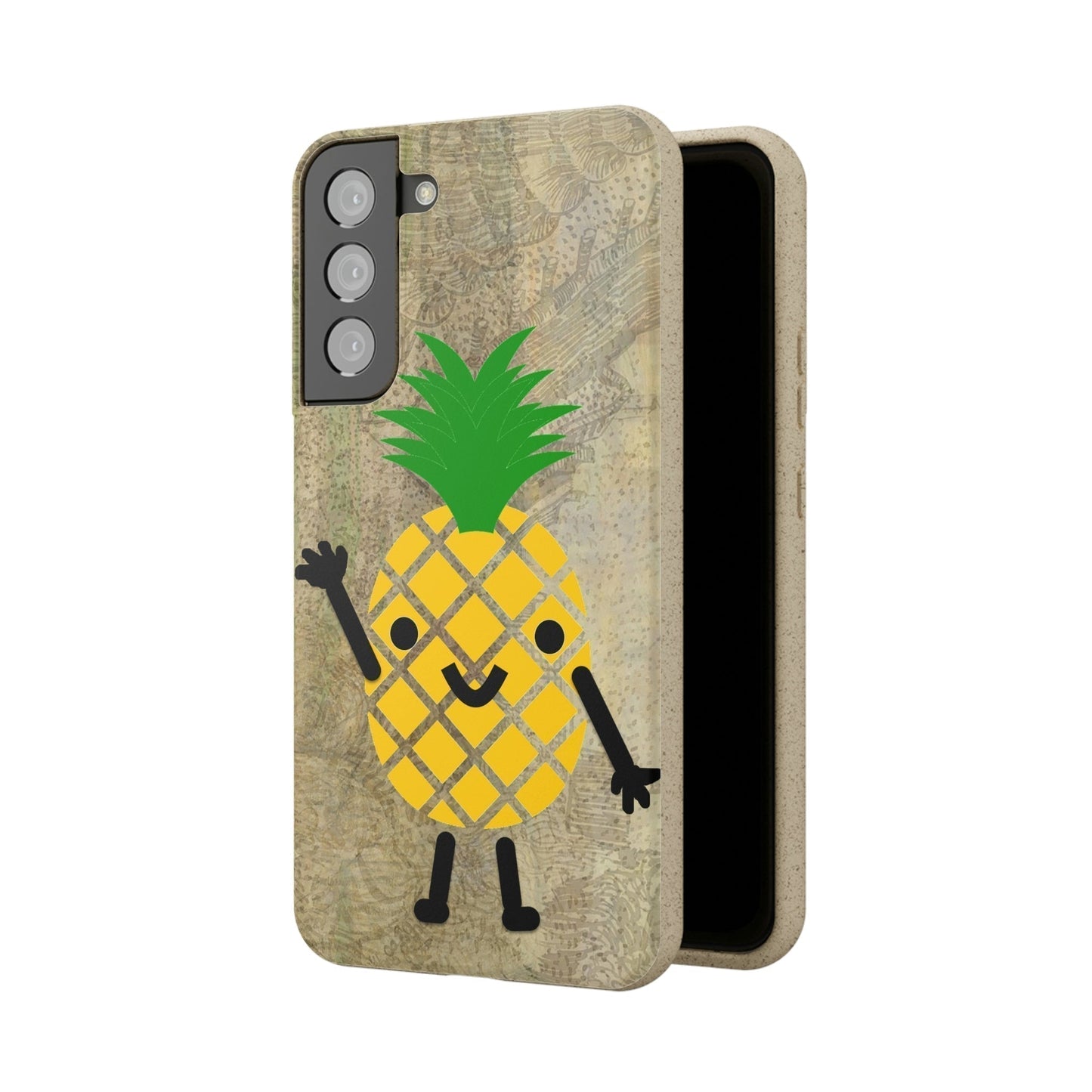 Biodegradeable iPhone Case Earth Friendly Android Phone Case-PINEAPPLE PEEP | Biocase-PhoneCaseBoss-Phone-Best-Phone-Cases