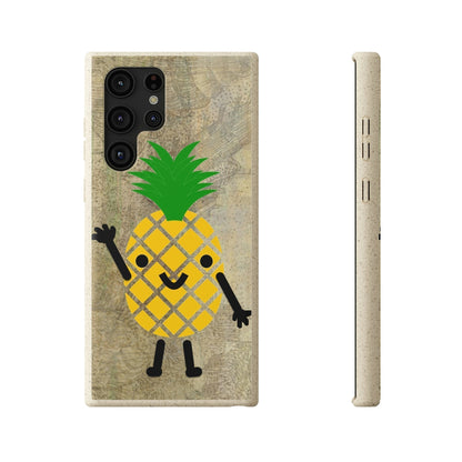 Biodegradeable iPhone Case Earth Friendly Android Phone Case-PINEAPPLE PEEP | Biocase-Samsung Galaxy S22 Ultra with gift packaging-PhoneCaseBoss-Phone-Best-Phone-Cases