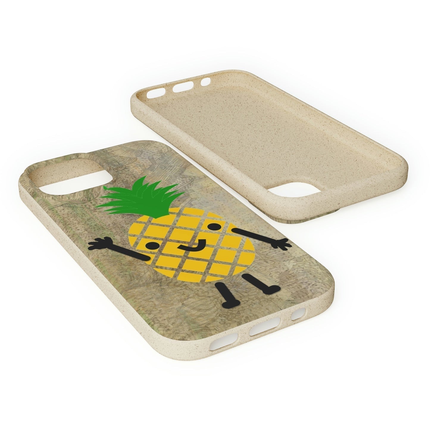 Biodegradeable iPhone Case Earth Friendly Android Phone Case-PINEAPPLE PEEP | Biocase-PhoneCaseBoss-Phone-Best-Phone-Cases