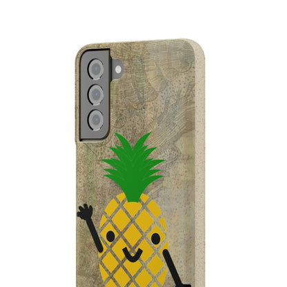 Biodegradeable iPhone Case Earth Friendly Android Phone Case-PINEAPPLE PEEP | Biocase-PhoneCaseBoss-Phone-Best-Phone-Cases