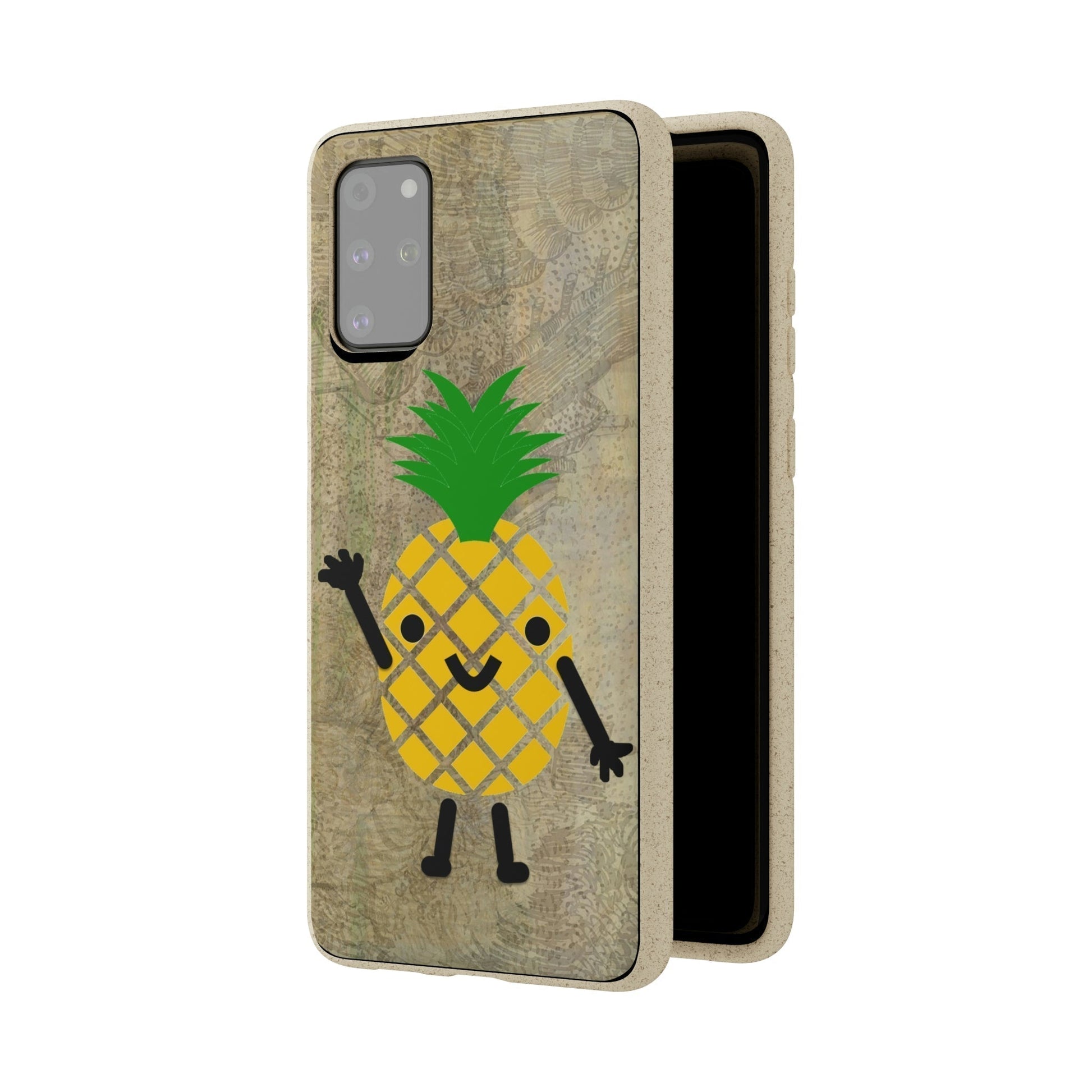 Biodegradeable iPhone Case Earth Friendly Android Phone Case-PINEAPPLE PEEP | Biocase-PhoneCaseBoss-Phone-Best-Phone-Cases