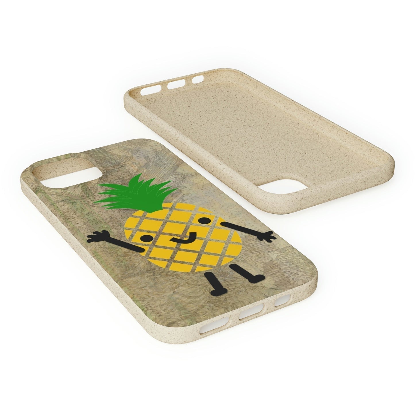 Biodegradeable iPhone Case Earth Friendly Android Phone Case-PINEAPPLE PEEP | Biocase-PhoneCaseBoss-Phone-Best-Phone-Cases