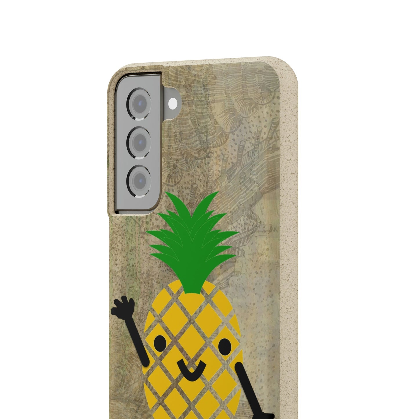 Biodegradeable iPhone Case Earth Friendly Android Phone Case-PINEAPPLE PEEP | Biocase-PhoneCaseBoss-Phone-Best-Phone-Cases