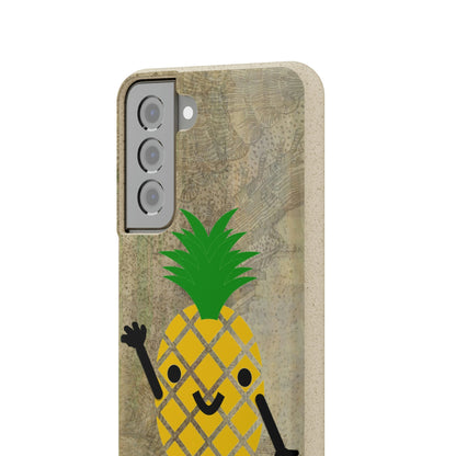 Biodegradeable iPhone Case Earth Friendly Android Phone Case-PINEAPPLE PEEP | Biocase-PhoneCaseBoss-Phone-Best-Phone-Cases