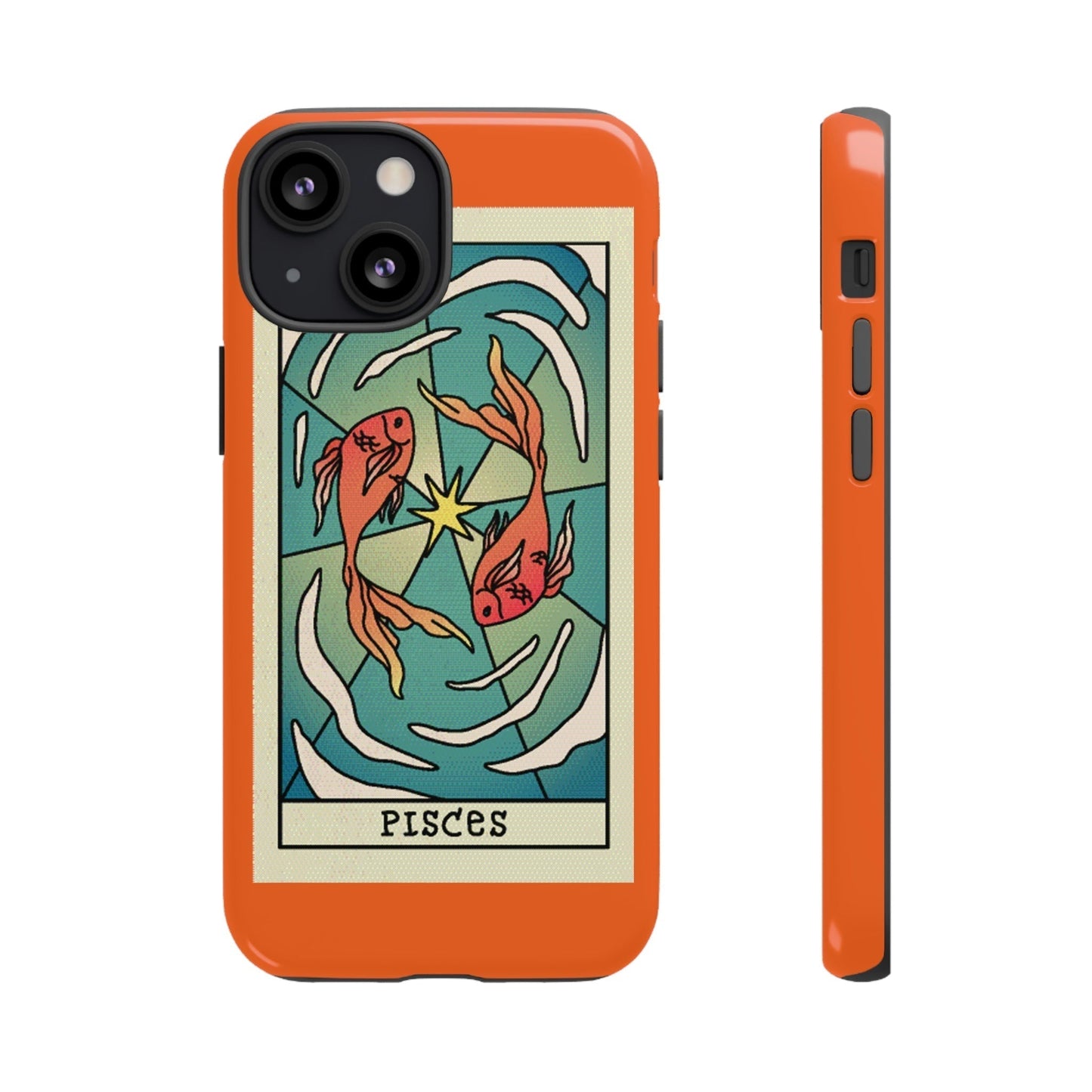 Phone Case-PISCES | Tough-iPhone 13 Mini-Glossy-PhoneCaseBoss-Phone-Best-Phone-Cases