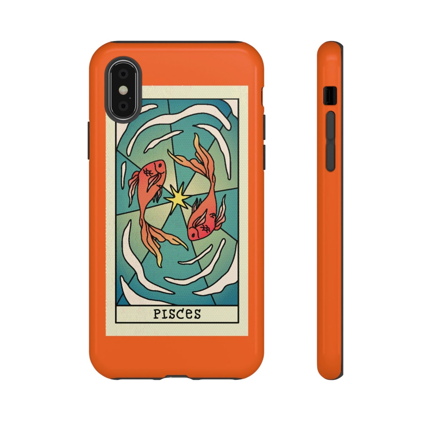 Phone Case-PISCES | Tough-iPhone X-Glossy-PhoneCaseBoss-Phone-Best-Phone-Cases