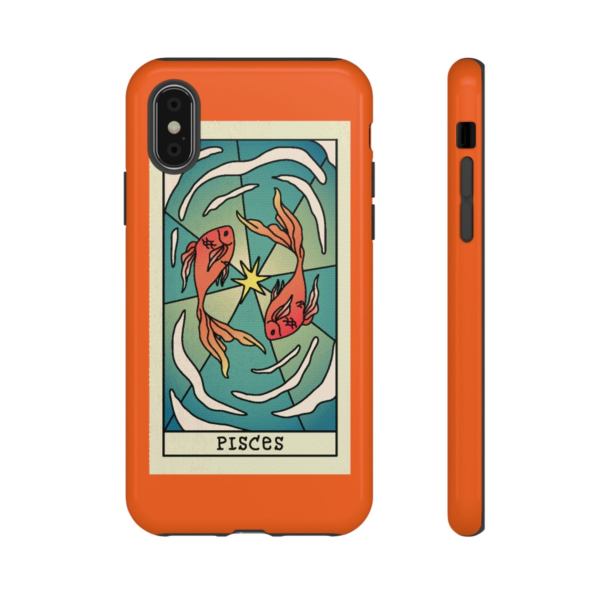 Phone Case-PISCES | Tough-iPhone X-Glossy-PhoneCaseBoss-Phone-Best-Phone-Cases