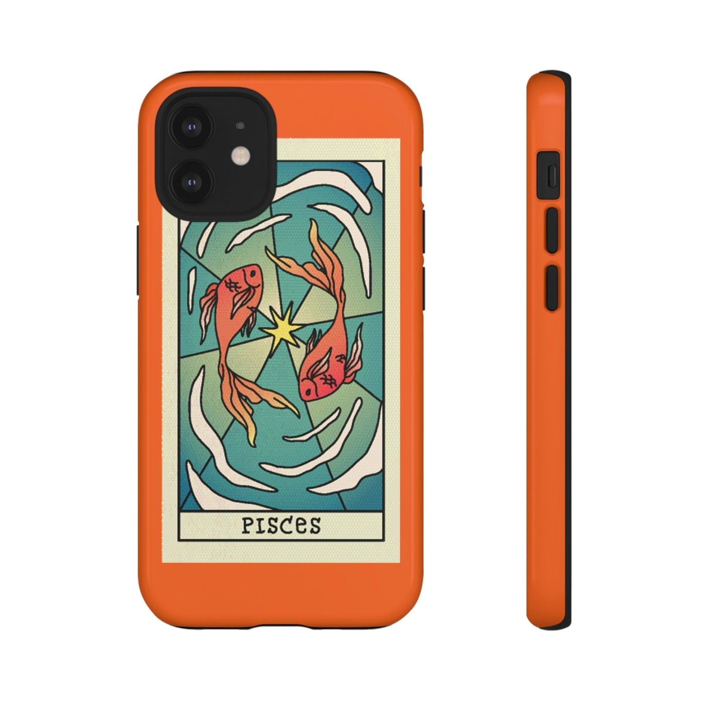 Phone Case-PISCES | Tough-iPhone 12 Mini-Glossy-PhoneCaseBoss-Phone-Best-Phone-Cases