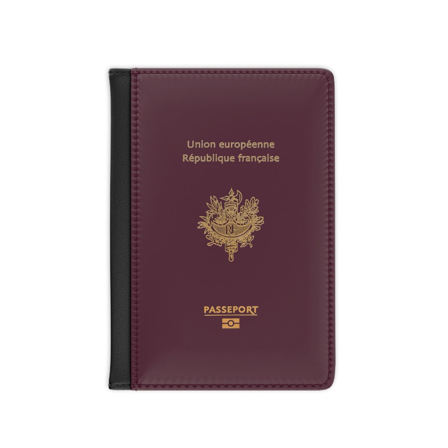 Passport Cover - France - French RFID Faux Leather Passport Protector Cover-Accessories-The Whole Nother-Accessories, France, French Passport, More, Passport, Summer Challenge Picks, The Whole Nother, Travel, Travel Accessories, Wallet | 3.9" x 5.8",Black,,7269135679581-Passport-Cover-France-French-RFID-Faux-Leather-Passport-Protector-Cover-Accessories-Accessories-France-French-Passport-More-Passport-Summer-Challenge-Picks-The-Whole-Nother-Travel-Tra, PhoneCaseBoss | Image-position:1-SKU:[sku}, Barcode: