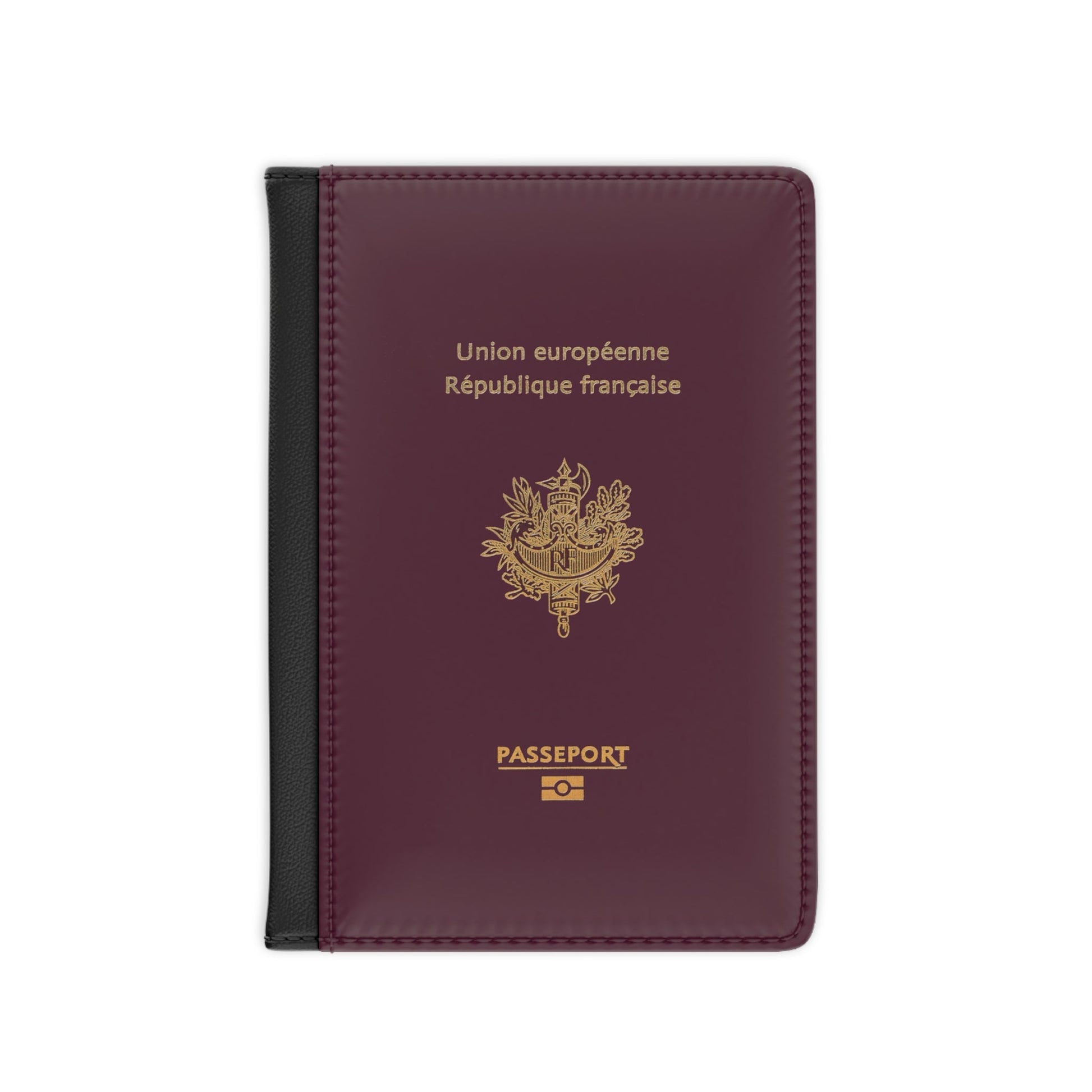 Passport Cover - France - French RFID Faux Leather Passport Protector Cover-Accessories-The Whole Nother-Accessories, France, French Passport, More, Passport, Summer Challenge Picks, The Whole Nother, Travel, Travel Accessories, Wallet | 3.9" x 5.8",Black,,7269135679581-Passport-Cover-France-French-RFID-Faux-Leather-Passport-Protector-Cover-Accessories-Accessories-France-French-Passport-More-Passport-Summer-Challenge-Picks-The-Whole-Nother-Travel-Tra, PhoneCaseBoss | Image-position:1-SKU:[sku}, Barcode: