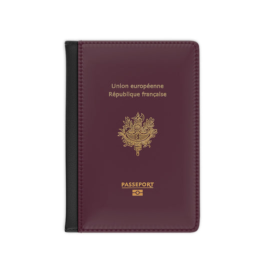 Passport Cover - France - French RFID Faux Leather Passport Protector Cover-Accessories-The Whole Nother-Accessories, France, French Passport, More, Passport, Summer Challenge Picks, The Whole Nother, Travel, Travel Accessories, Wallet | 3.9" x 5.8",Black,,7269135679581-Passport-Cover-France-French-RFID-Faux-Leather-Passport-Protector-Cover-Accessories-Accessories-France-French-Passport-More-Passport-Summer-Challenge-Picks-The-Whole-Nother-Travel-Tra, PhoneCaseBoss | Image-position:1-SKU:[sku}, Barcode: