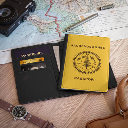 Passport Cover - Haudenosaunee - Native American RFID Faux Leather Protector-Accessories-The Whole Nother-Accessories, American Indian, American Indian Passport, Haudenosaunee, More, Native American Passport, Native American Tribes, Occupied Territories, Passport, Summer Challenge Picks, The Whole Nother, Travel, Travel Accessories, Wallet | 3.9" x 5.8",Black,,7568989159517-Passport-Cover-Haudenosaunee-Native-American-RFID-Faux-Leather-Protector-Accessories-Accessories-American-Indian-American-Indian-Passpo