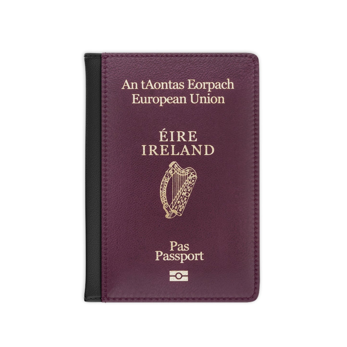 Passport Cover - Ireland - Irish RFID Faux Leather Passport Protector Cover-Accessories-The Whole Nother-Accessories, Celtic, Ireland, Ireland Gifts, Ireland Passport, Irish, Irish Gifts, Irish Passport, More, Passport, Summer Challenge Picks, The Whole Nother, Travel, Travel Accessories, Wallet | 3.9" x 5.8",Black,,7572806533213-Passport-Cover-Ireland-Irish-RFID-Faux-Leather-Passport-Protector-Cover-Accessories-Accessories-Celtic-Ireland-Ireland-Gifts-Ireland-Passport-Irish-Irish-Gifts-Irish-Passport-More-