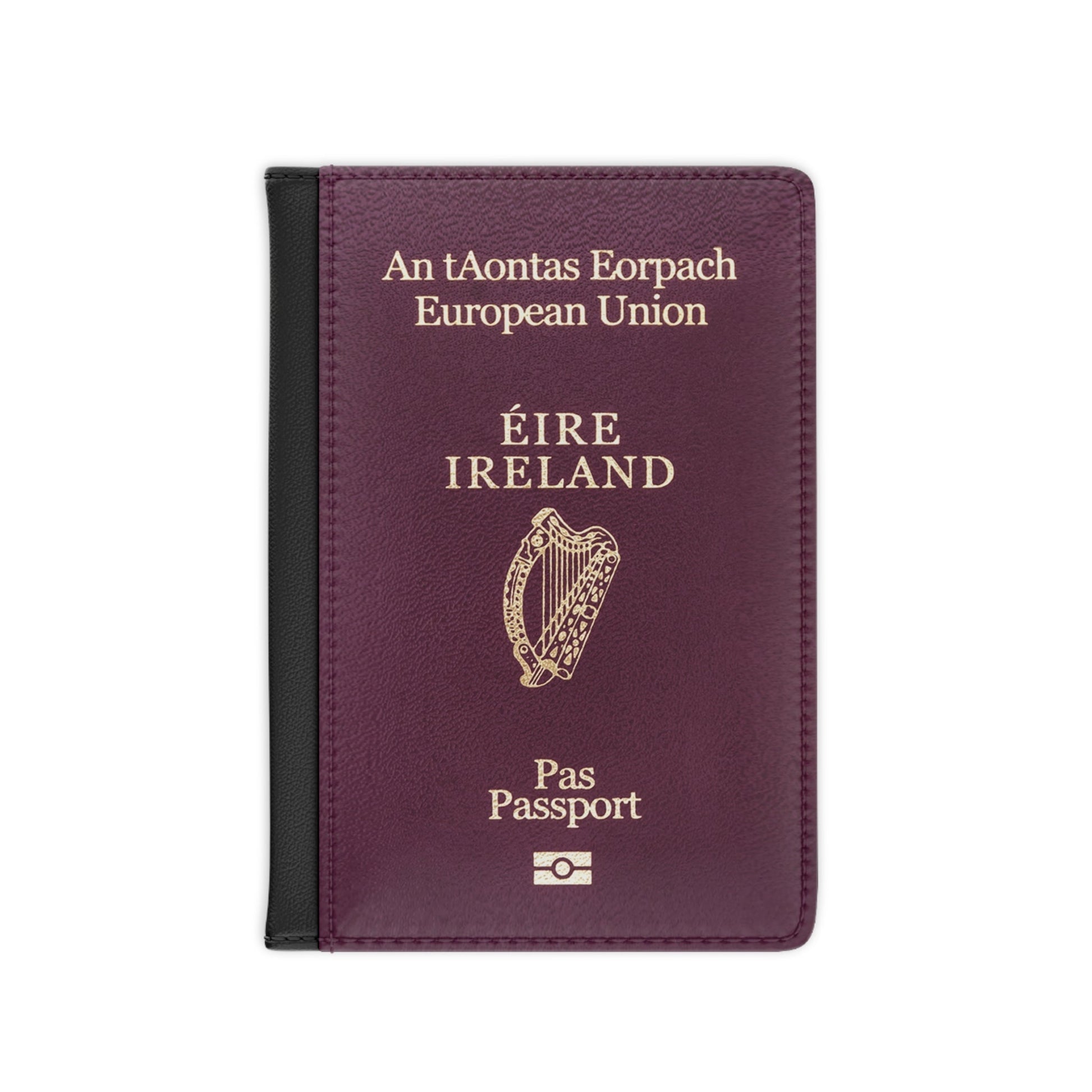 Passport Cover - Ireland - Irish RFID Faux Leather Passport Protector Cover-Accessories-The Whole Nother-Accessories, Celtic, Ireland, Ireland Gifts, Ireland Passport, Irish, Irish Gifts, Irish Passport, More, Passport, Summer Challenge Picks, The Whole Nother, Travel, Travel Accessories, Wallet | 3.9" x 5.8",Black,,7572806533213-Passport-Cover-Ireland-Irish-RFID-Faux-Leather-Passport-Protector-Cover-Accessories-Accessories-Celtic-Ireland-Ireland-Gifts-Ireland-Passport-Irish-Irish-Gifts-Irish-Passport-More-