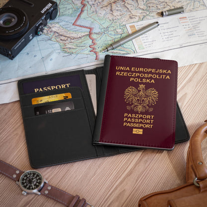 Passport Cover - Poland - Polish RFID Faux Leather Passport Protector Cover-Accessories-The Whole Nother-Accessories, Europe, More, Passport, Poland, Poland Passport, Polish, Polish Passport, Summer Challenge Picks, The Whole Nother, Travel, Travel Accessories, Wallet | 3.9" x 5.8",Black,,7572814823517-Passport-Cover-Poland-Polish-RFID-Faux-Leather-Passport-Protector-Cover-Accessories-Accessories-Europe-More-Passport-Poland-Poland-Passport-Polish-Polish-Passport-Summer-Challenge-Pic_0209d50d-37e8-4e7e-9032-