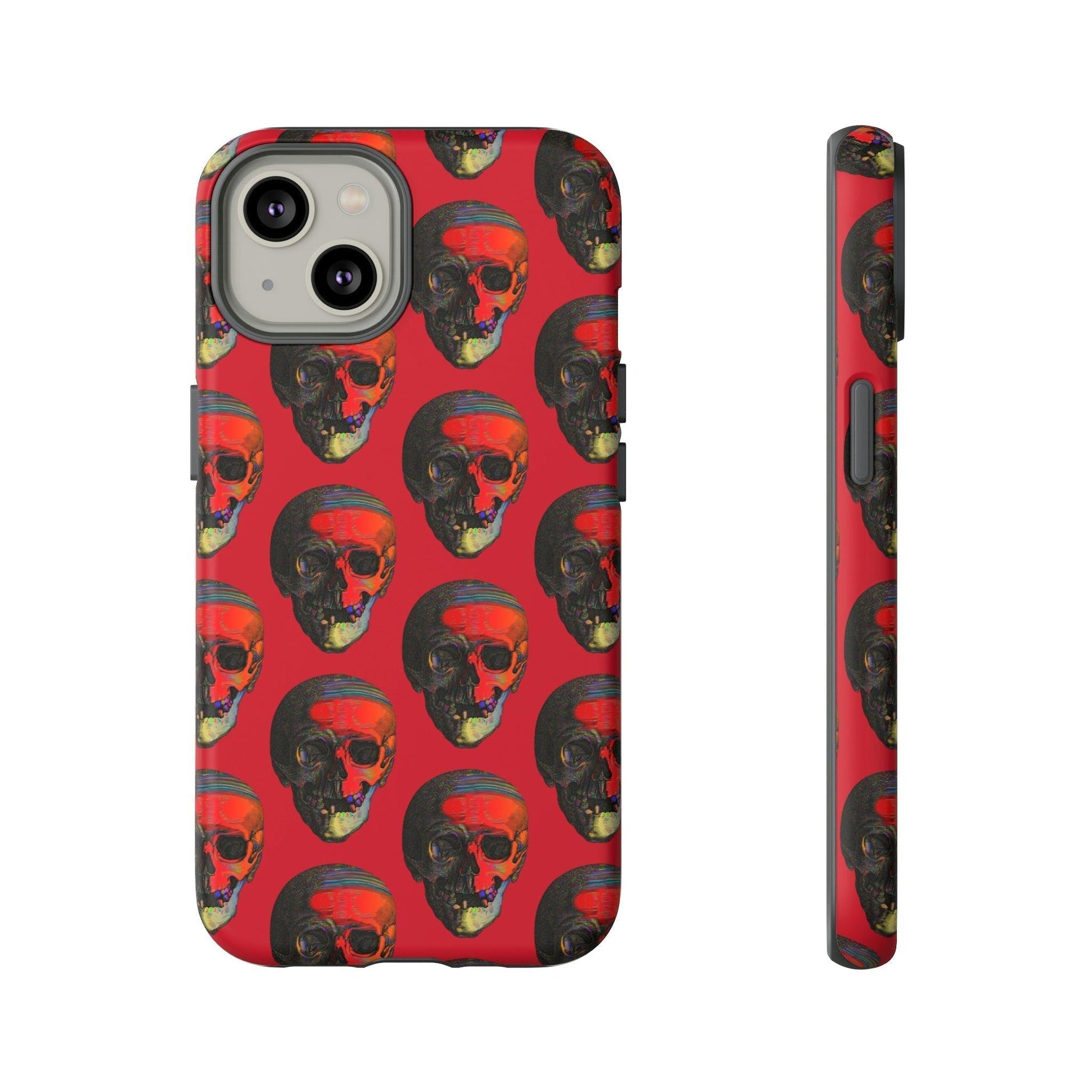 Phone Case-RED | Tough-iPhone 14-Matte-PhoneCaseBoss-Phone-Best-Phone-Cases