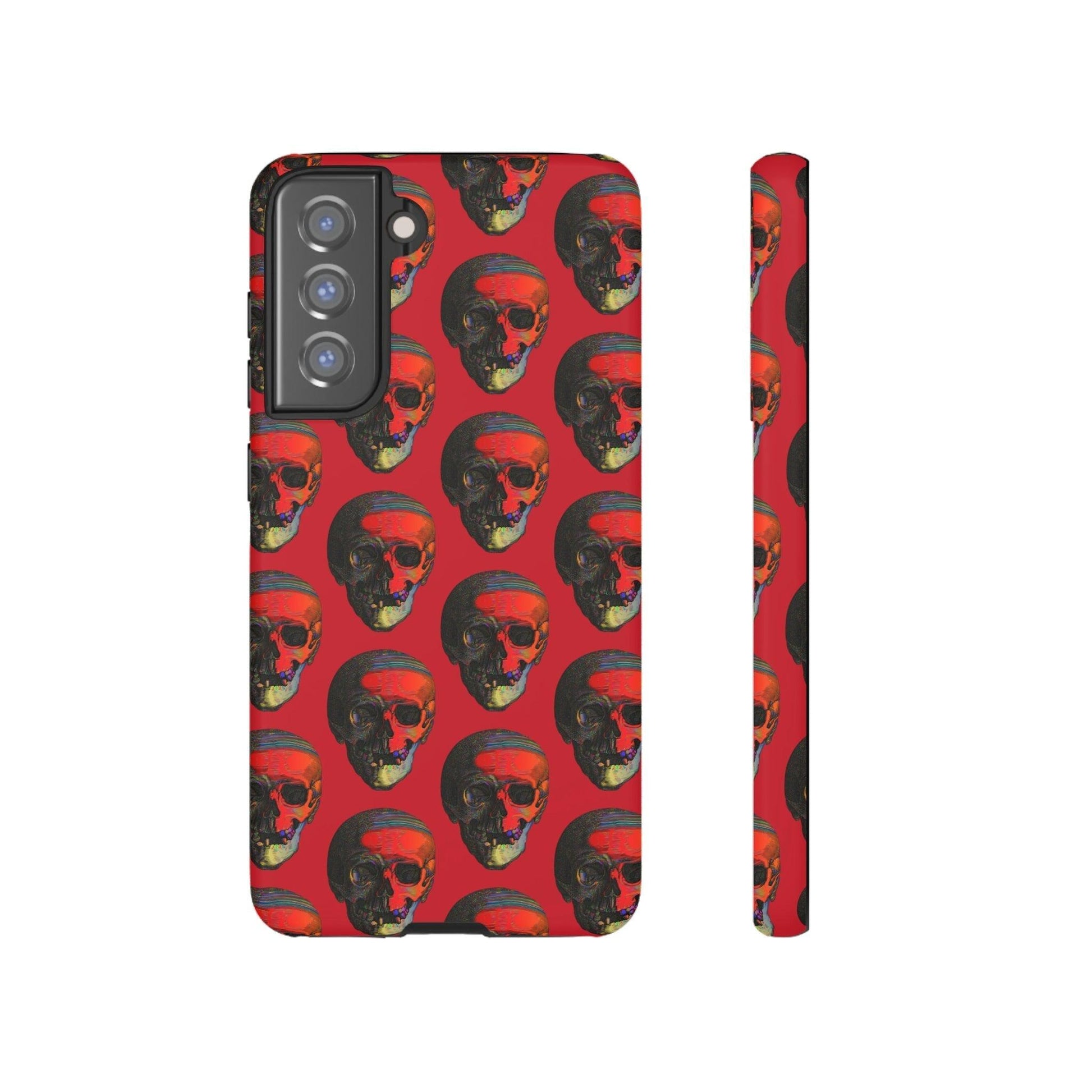 Phone Case-RED | Tough-Samsung Galaxy S21 FE-Matte-PhoneCaseBoss-Phone-Best-Phone-Cases