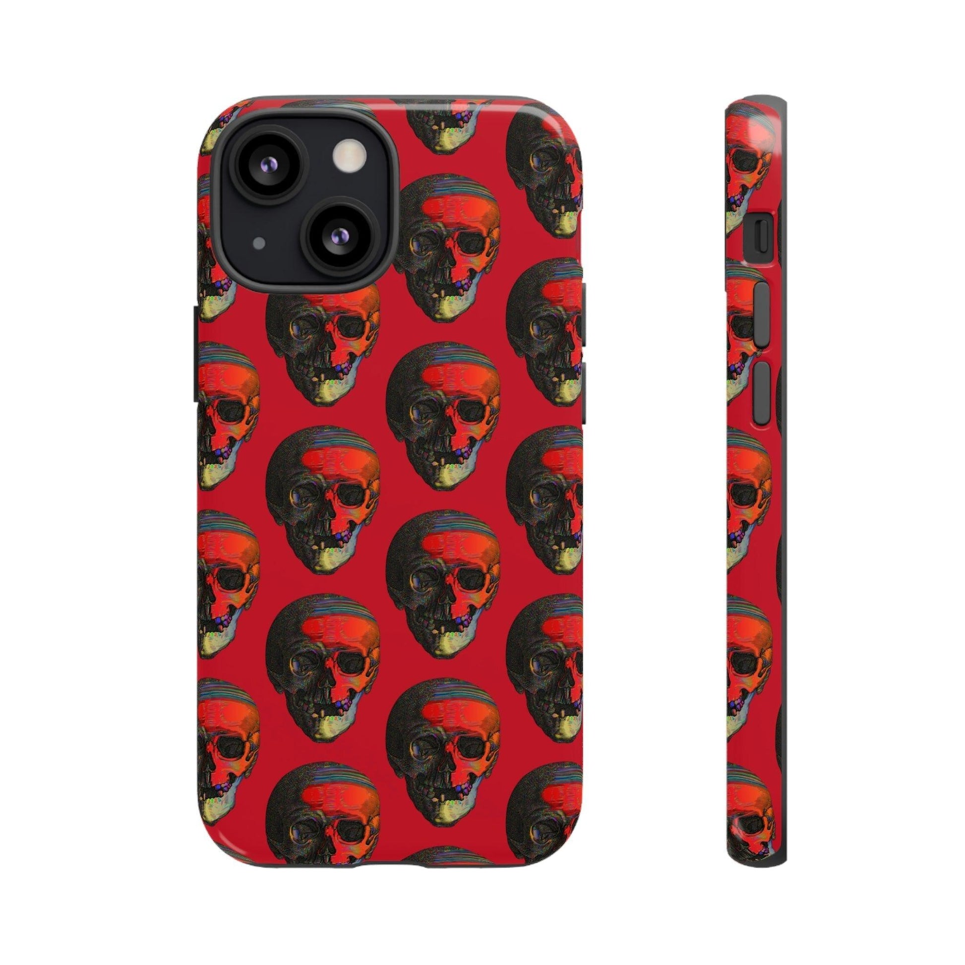 Phone Case-RED | Tough-iPhone 13 Mini-Glossy-PhoneCaseBoss-Phone-Best-Phone-Cases