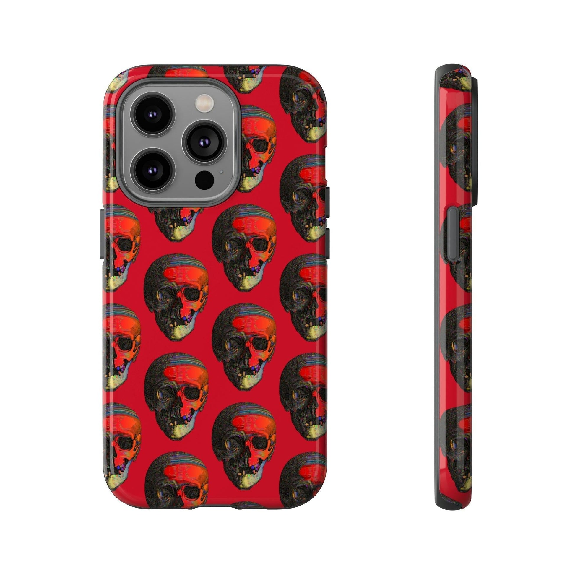 Phone Case-RED | Tough-iPhone 14 Pro-Glossy-PhoneCaseBoss-Phone-Best-Phone-Cases