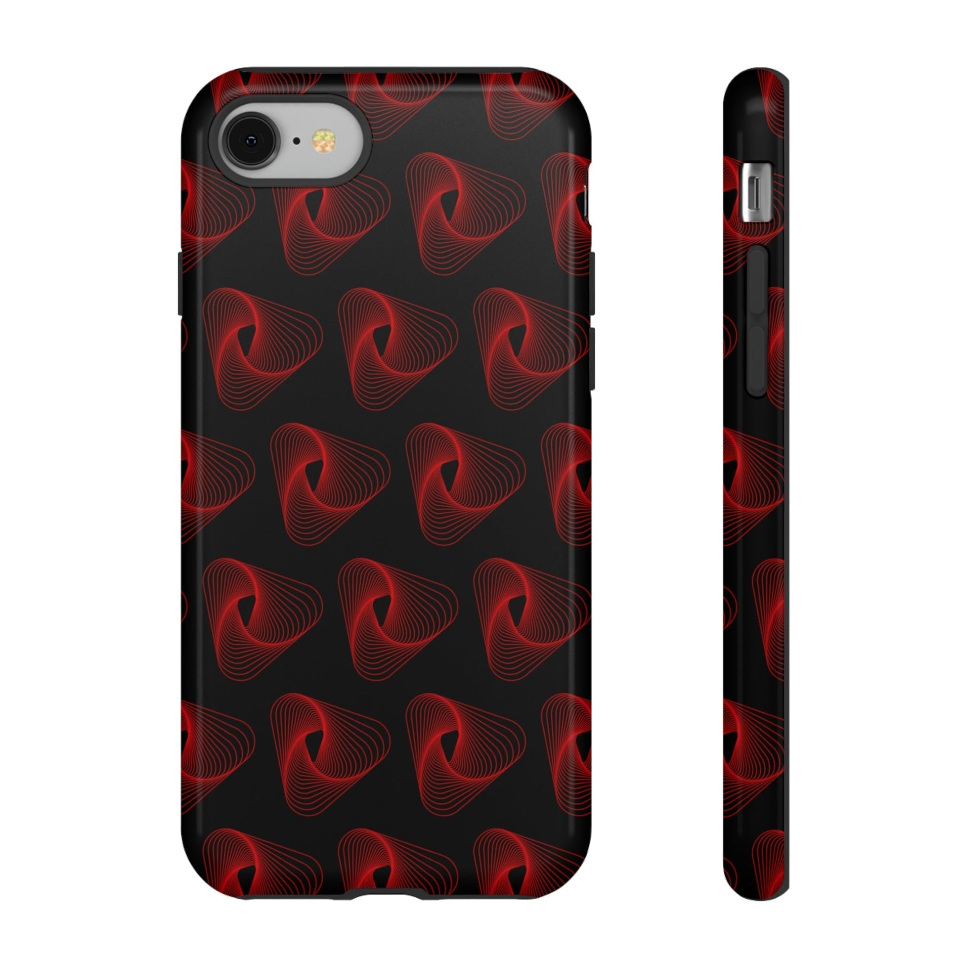 Phone Case-RED VORTEX | Tough-iPhone 8-Glossy-PhoneCaseBoss-Phone-Best-Phone-Cases