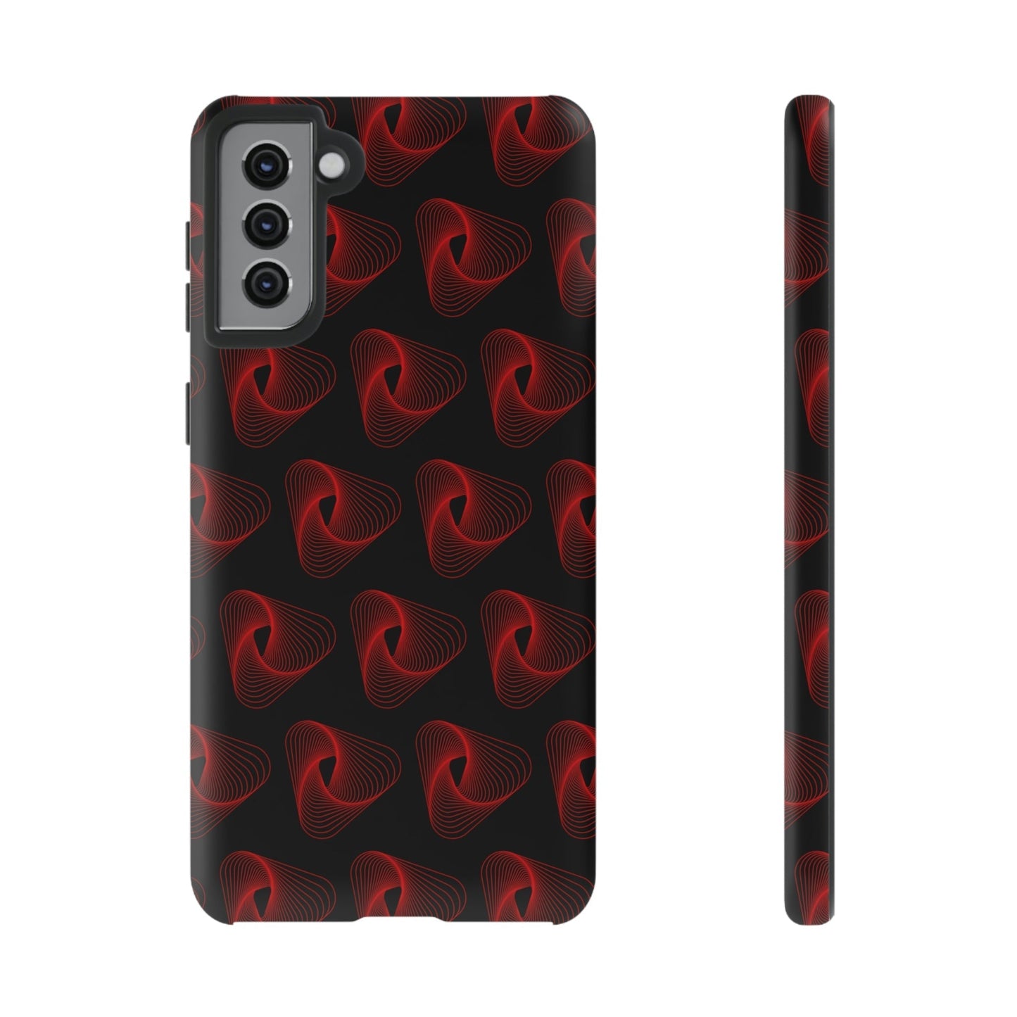 Phone Case-RED VORTEX | Tough-Samsung Galaxy S21 Plus-Matte-PhoneCaseBoss-Phone-Best-Phone-Cases