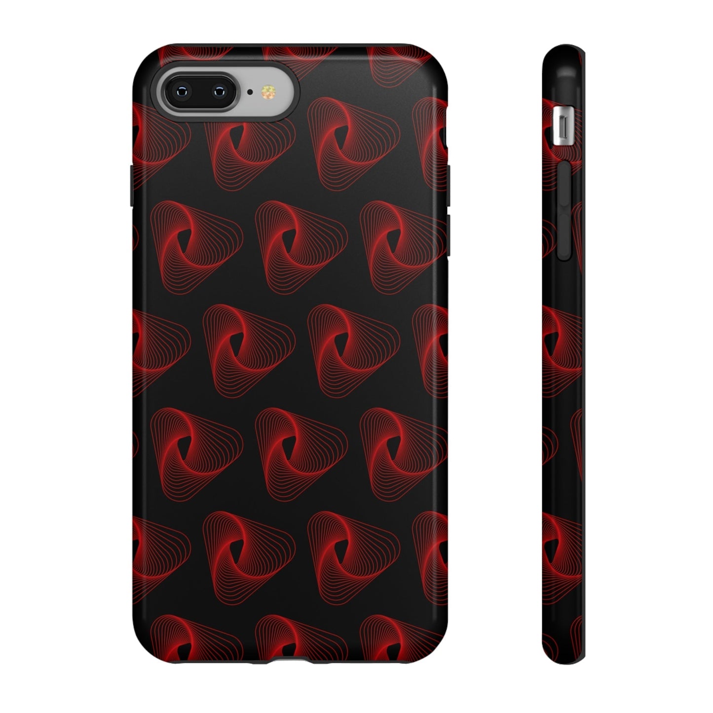 Phone Case-RED VORTEX | Tough-iPhone 8 Plus-Glossy-PhoneCaseBoss-Phone-Best-Phone-Cases