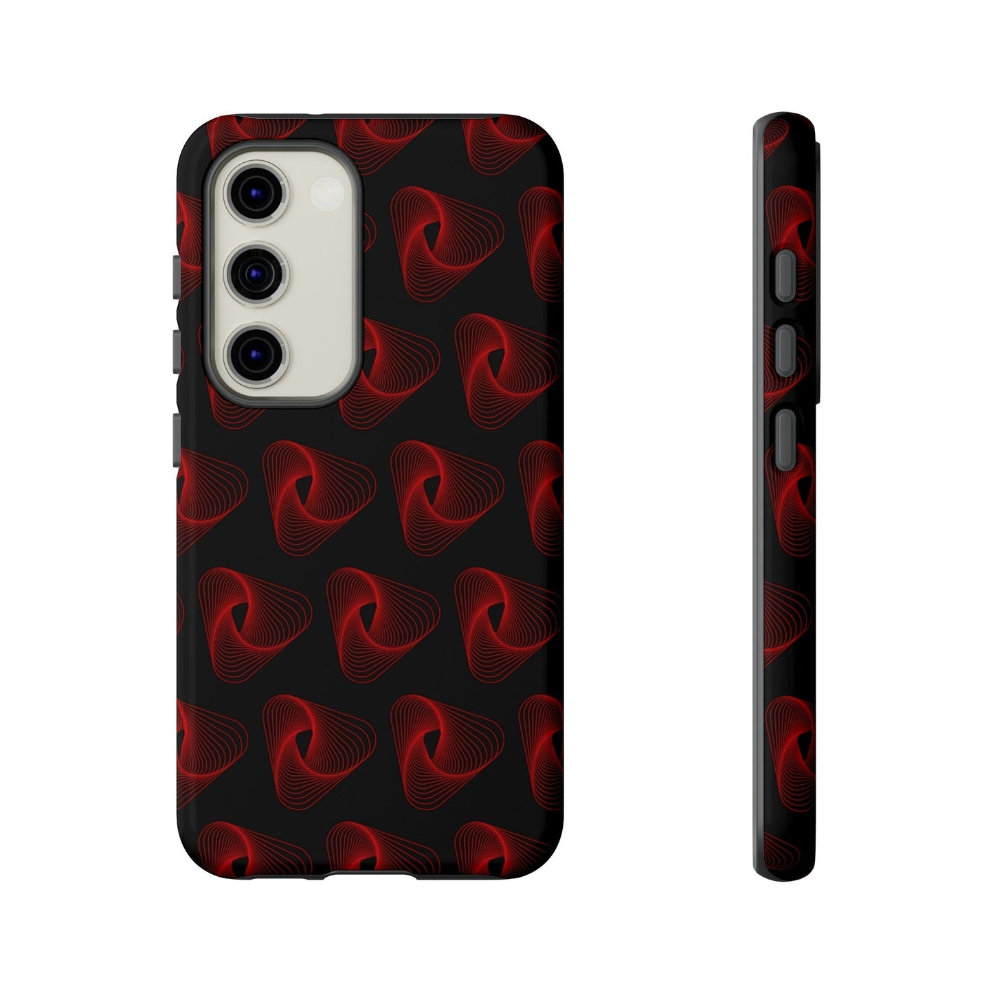 Phone Case-RED VORTEX | Tough-Samsung Galaxy S23-Glossy-PhoneCaseBoss-Phone-Best-Phone-Cases